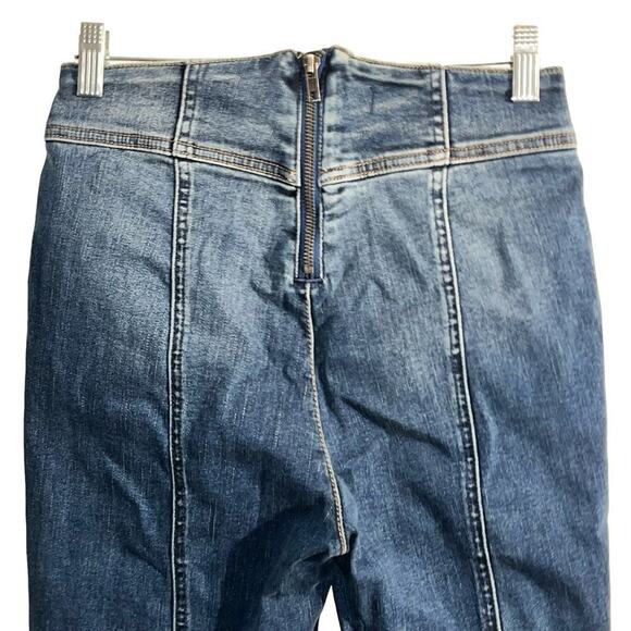 Free People CRVY Mercury Zip Jeans in Harper Blue | Women’s Size 26 - Picture 4 of 8